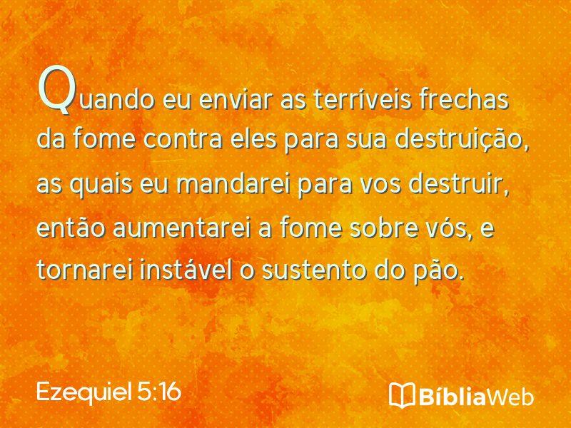 Ezequiel 5:16 em imagem para compartilhar