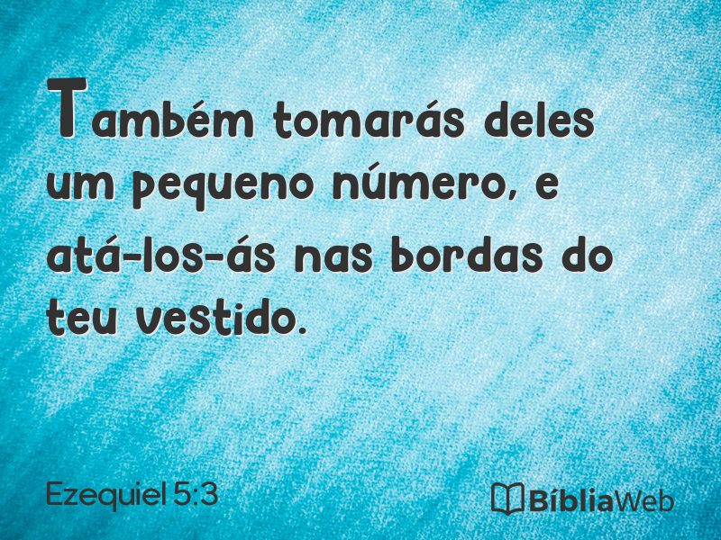 Ezequiel 5:3 em imagem para compartilhar