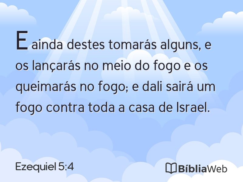 Ezequiel 5:4 em imagem para compartilhar