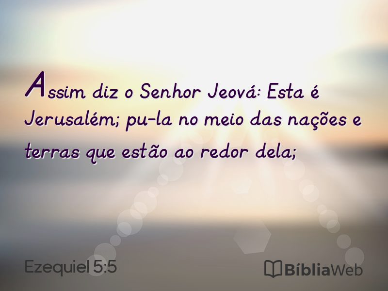 Ezequiel 5:5 em imagem para compartilhar