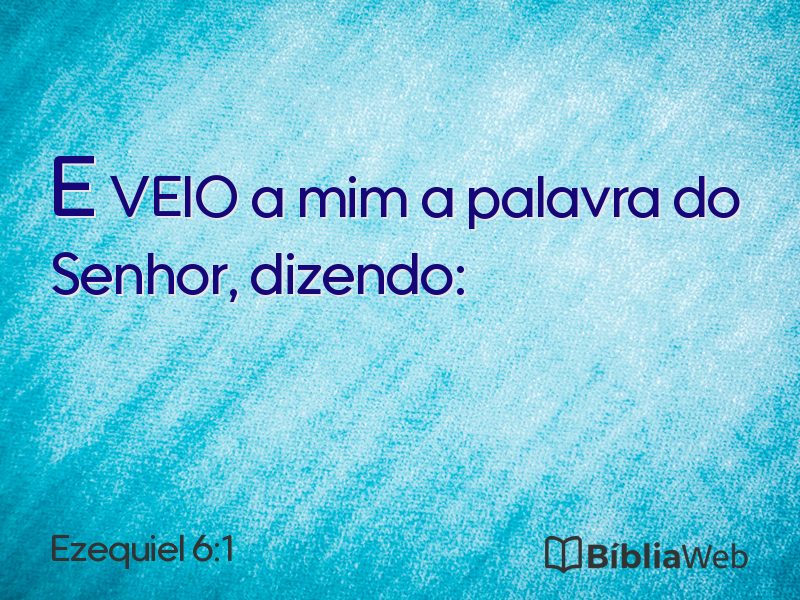 Ezequiel 6:1 em imagem para compartilhar