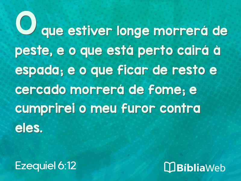 Ezequiel 6:12 em imagem para compartilhar