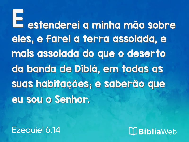 Ezequiel 6:14 em imagem para compartilhar