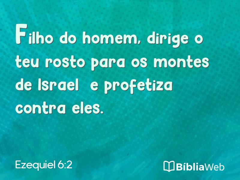 Ezequiel 6:2 em imagem para compartilhar