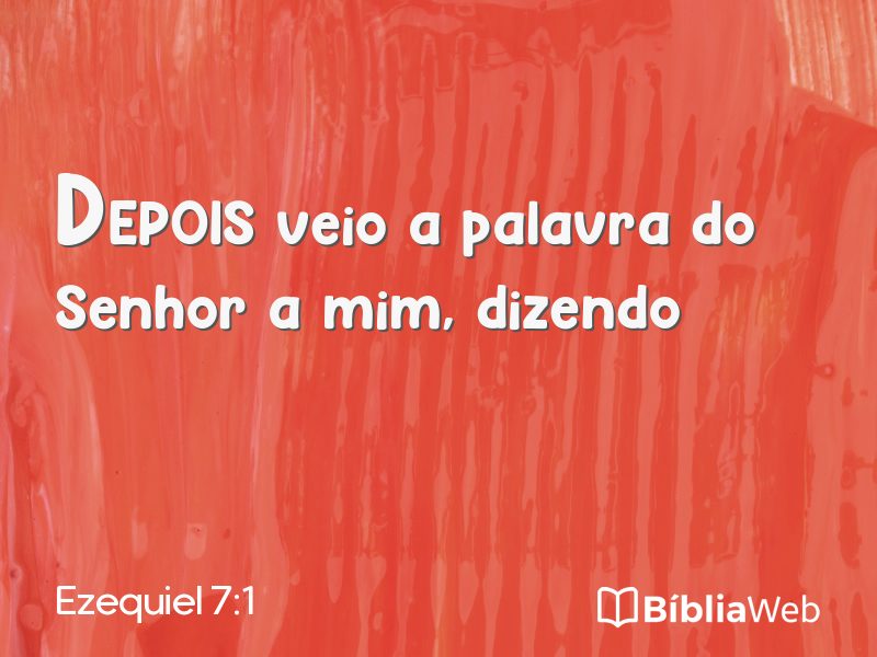 Ezequiel 7:1 em imagem para compartilhar