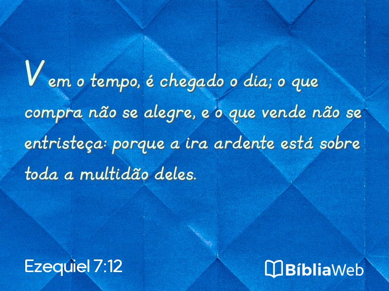 Ezequiel 7:12 em imagem para compartilhar