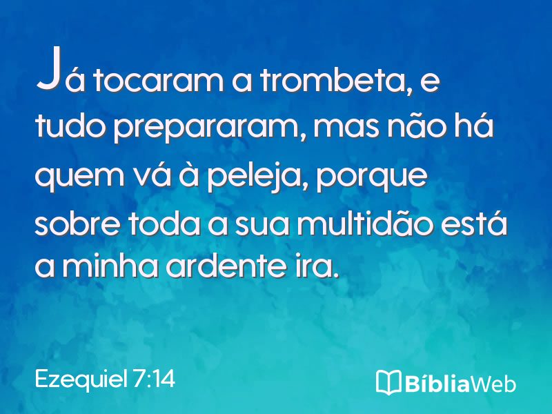 Ezequiel 7:14 em imagem para compartilhar