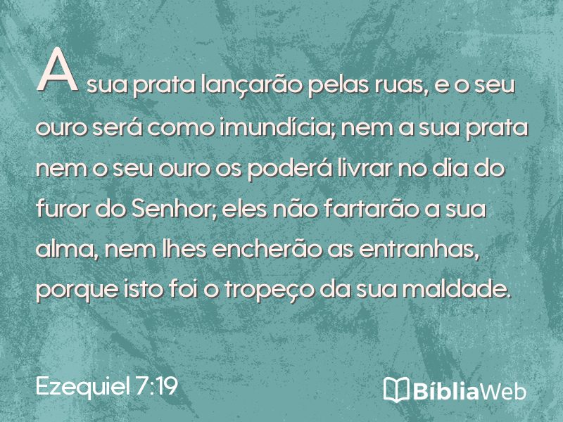 Ezequiel 7:19 em imagem para compartilhar