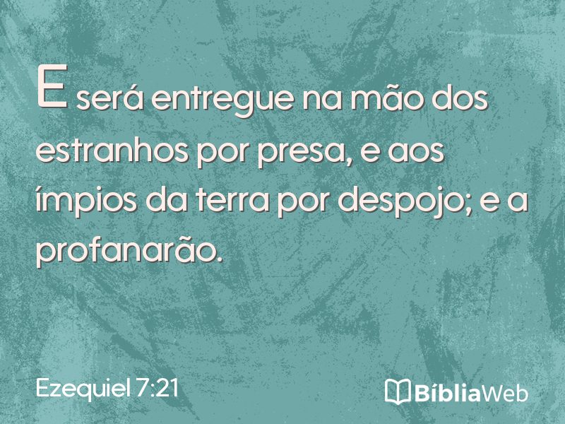 Ezequiel 7:21 em imagem para compartilhar