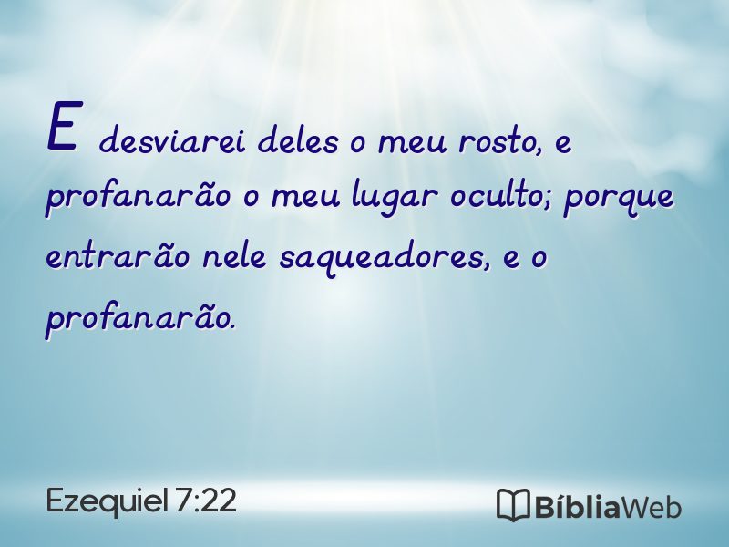 Ezequiel 7:22 em imagem para compartilhar