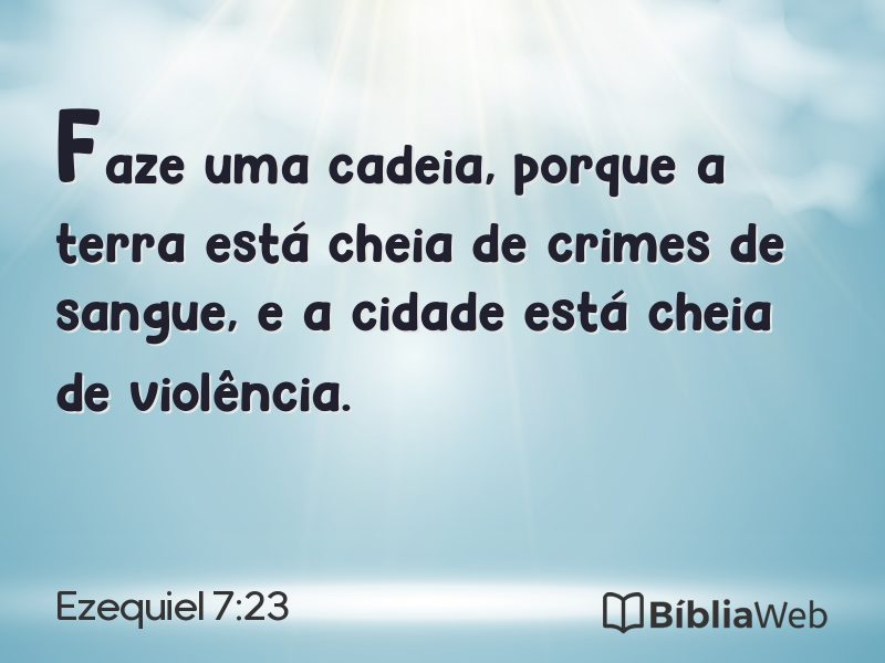 Ezequiel 7:23 em imagem para compartilhar
