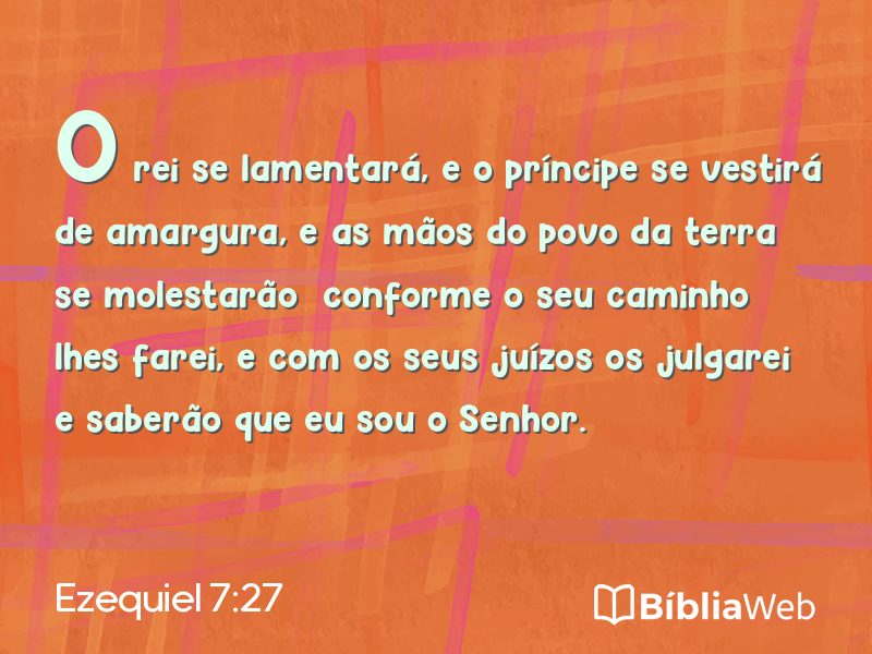 Ezequiel 7:27 em imagem para compartilhar