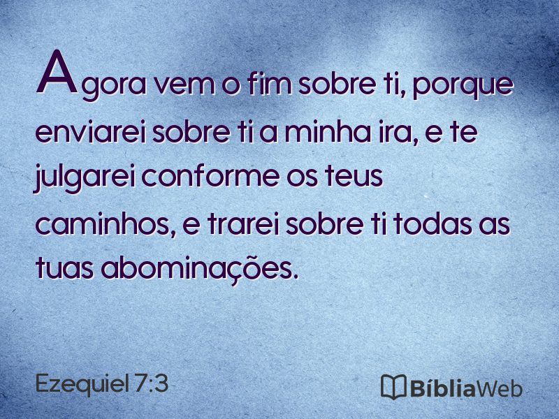Ezequiel 7:3 em imagem para compartilhar