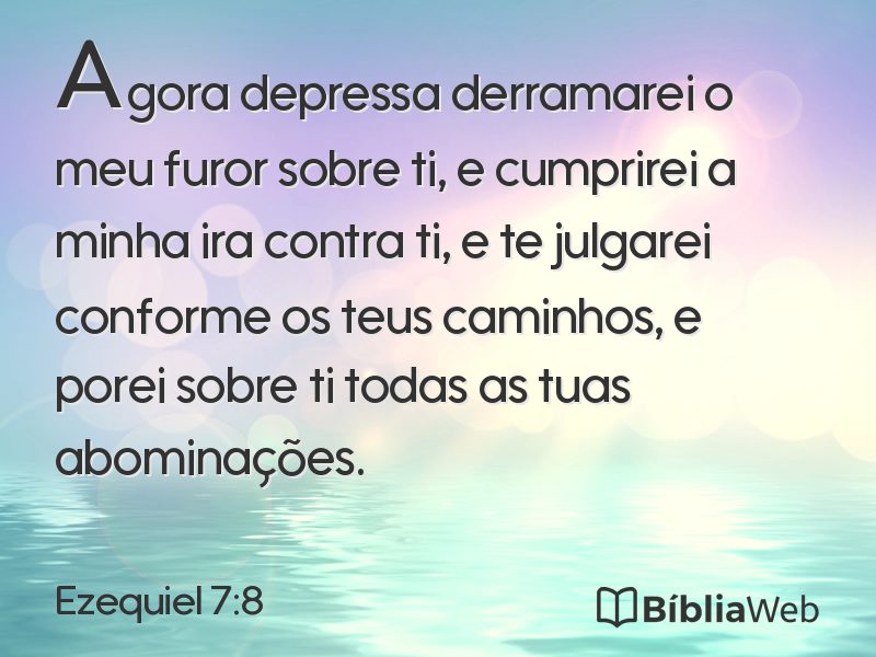 Ezequiel 7:8 em imagem para compartilhar