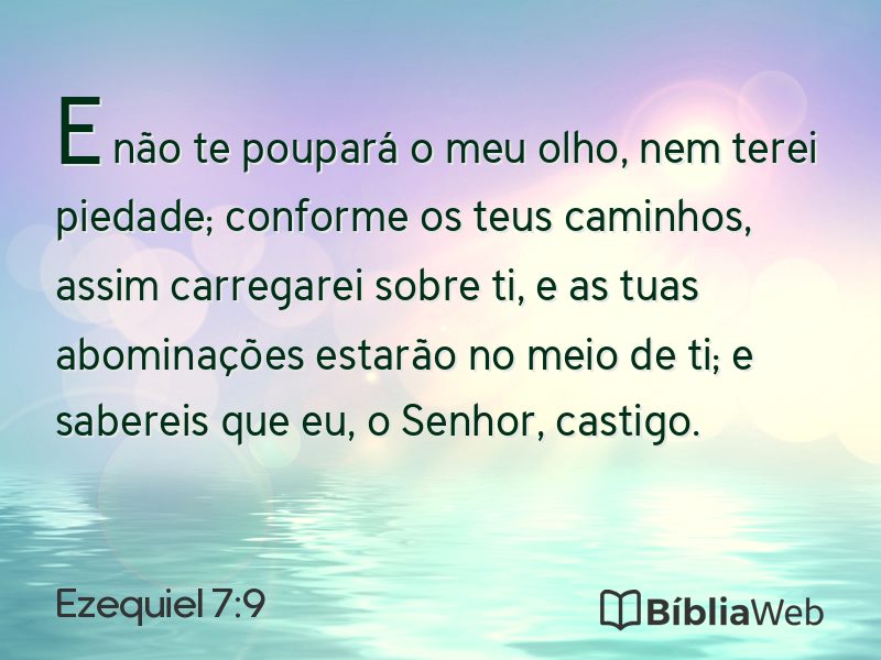 Ezequiel 7:9 em imagem para compartilhar