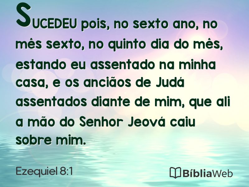 Ezequiel 8:1 em imagem para compartilhar