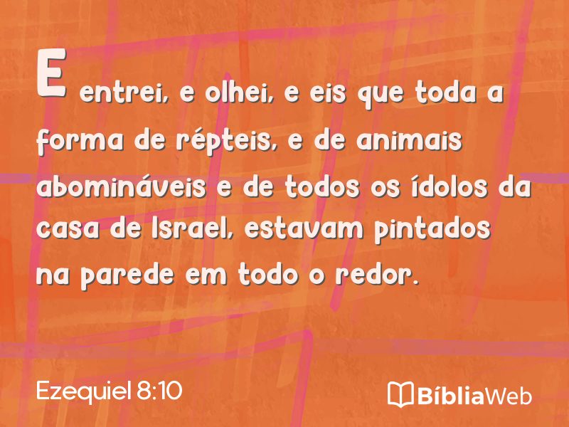 Ezequiel 8:10 em imagem para compartilhar