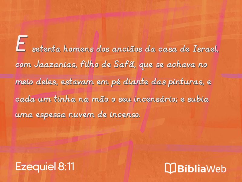 Ezequiel 8:11 em imagem para compartilhar