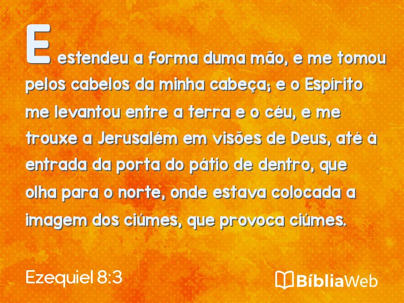 Ezequiel 8:3 em imagem para compartilhar