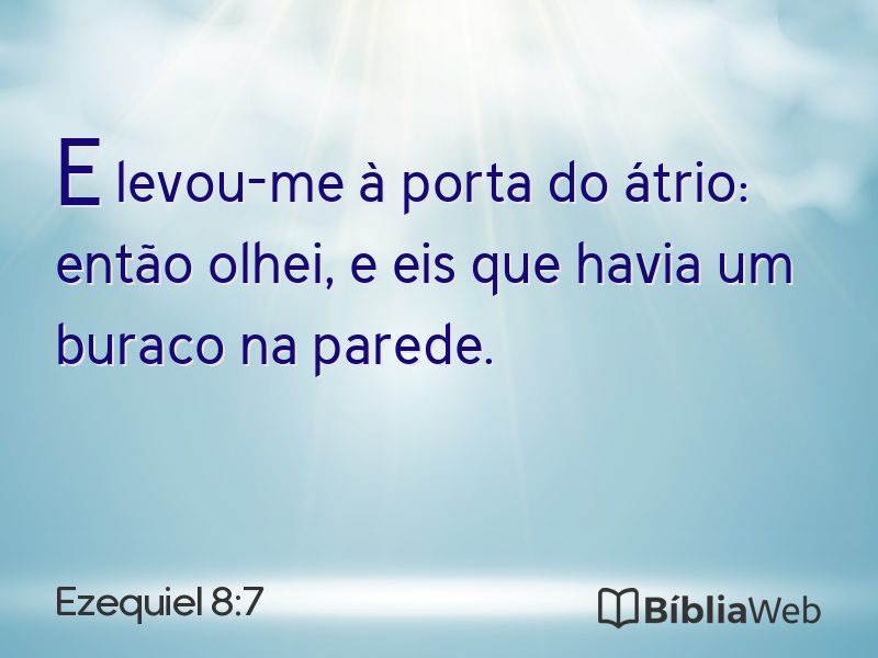 Ezequiel 8:7 em imagem para compartilhar
