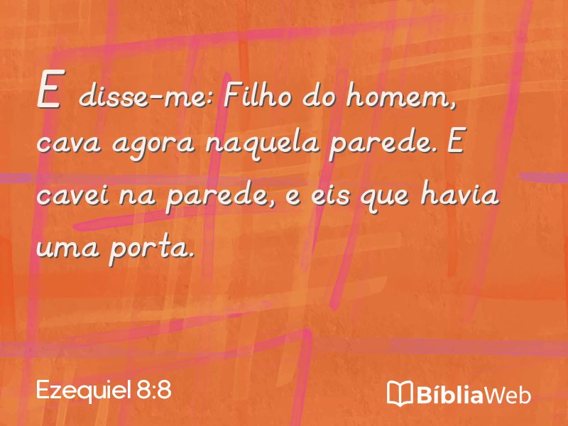 Ezequiel 8:8 em imagem para compartilhar