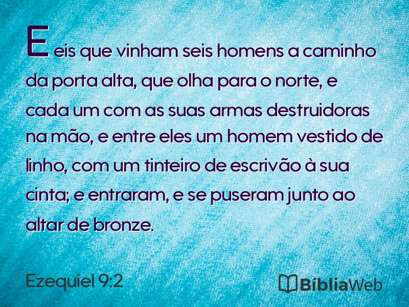 Ezequiel 9:2 em imagem para compartilhar