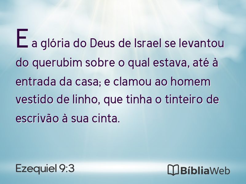 Ezequiel 9:3 em imagem para compartilhar