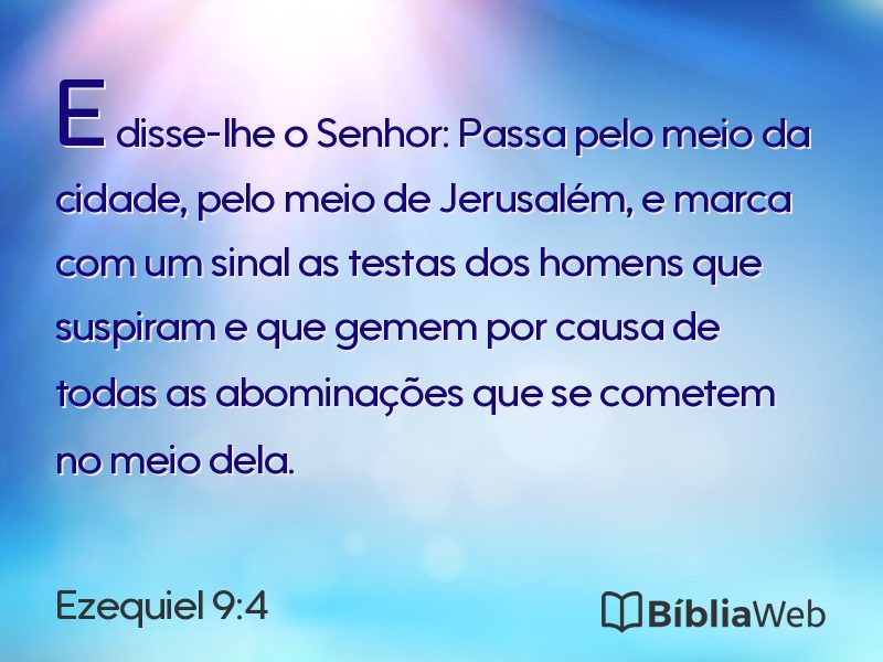 Ezequiel 9:4 em imagem para compartilhar