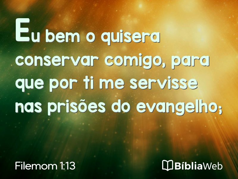 Filemom 1:13 em imagem para compartilhar