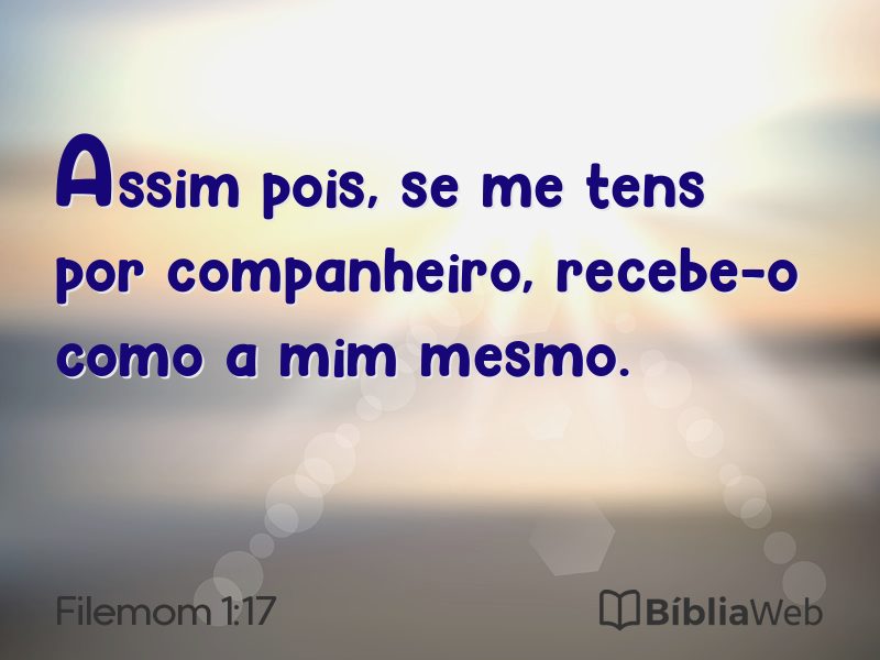 Filemom 1:17 em imagem para compartilhar