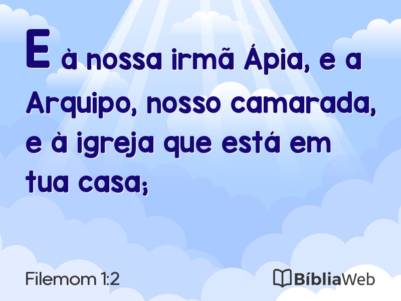 Filemom 1:2 em imagem para compartilhar