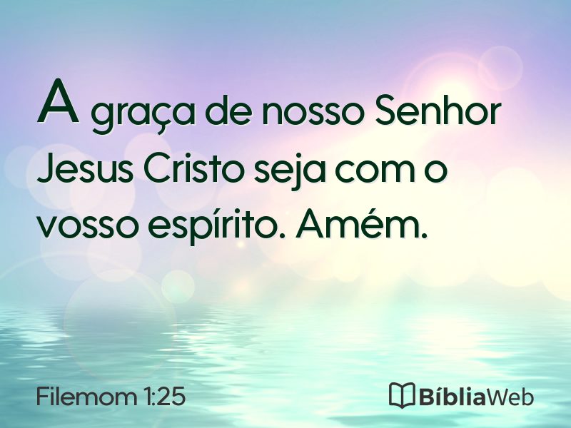 Filemom 1:25 em imagem para compartilhar