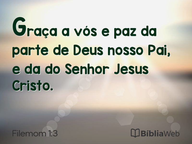 Filemom 1:3 em imagem para compartilhar