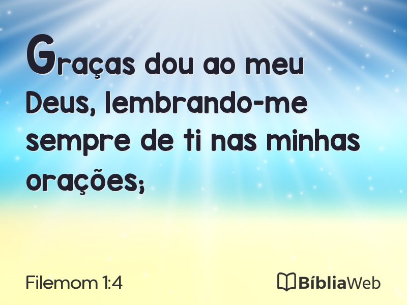 Filemom 1:4 em imagem para compartilhar