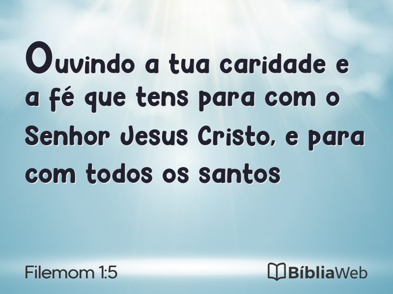 Filemom 1:5 em imagem para compartilhar