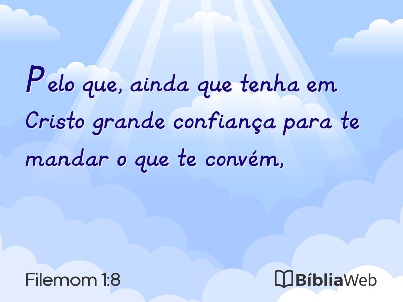 Filemom 1:8 em imagem para compartilhar