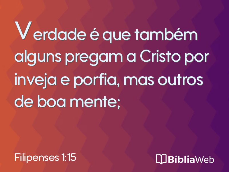 Filipenses 1:15 em imagem para compartilhar