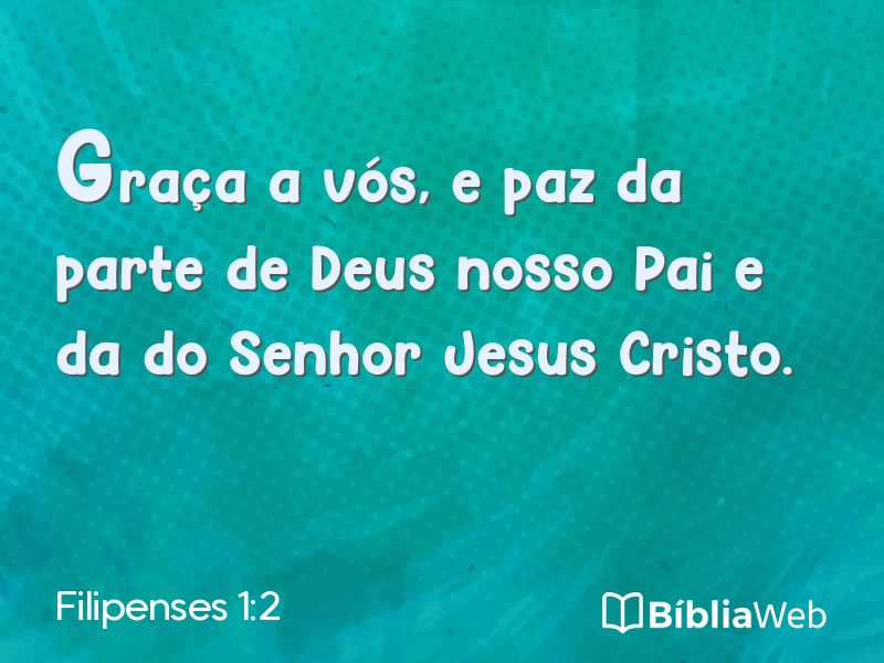 Filipenses 1:2 em imagem para compartilhar