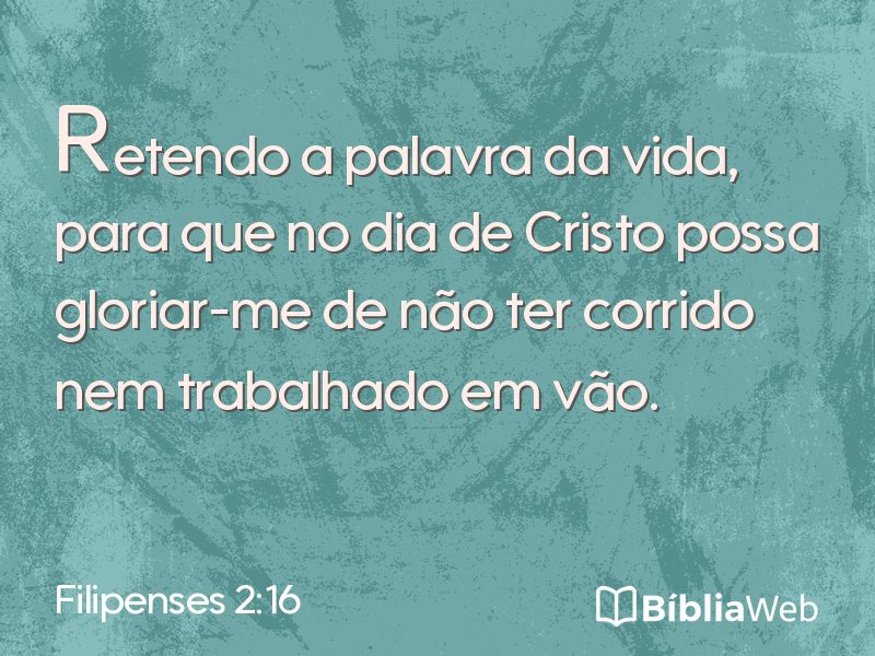Filipenses 2:16 em imagem para compartilhar