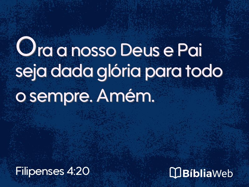 Filipenses 4:20 em imagem para compartilhar