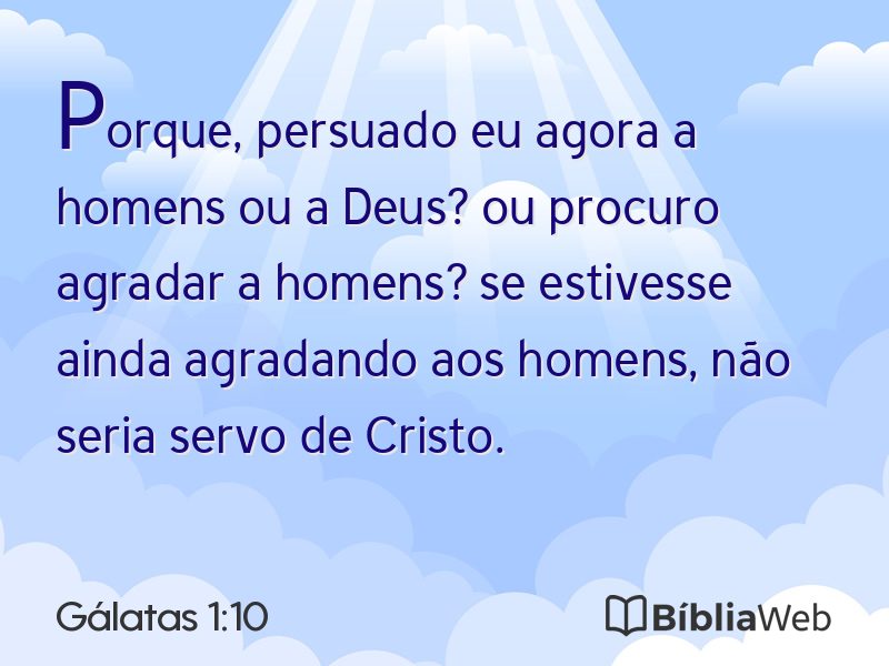 Gálatas 1:10 em imagem para compartilhar