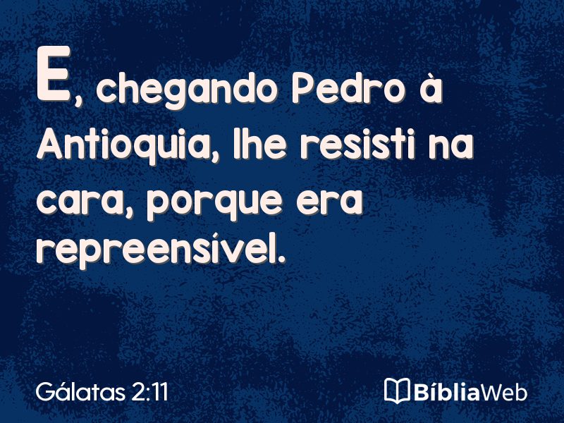 Gálatas 2:11 em imagem para compartilhar