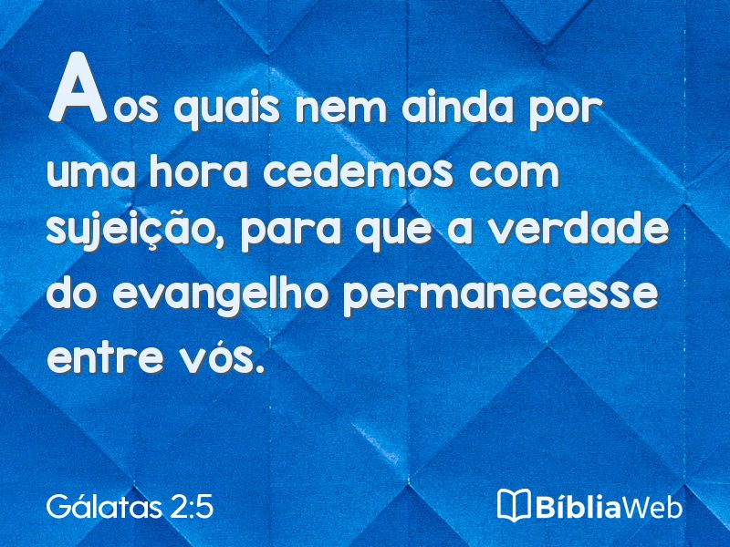 Gálatas 2:5 em imagem para compartilhar