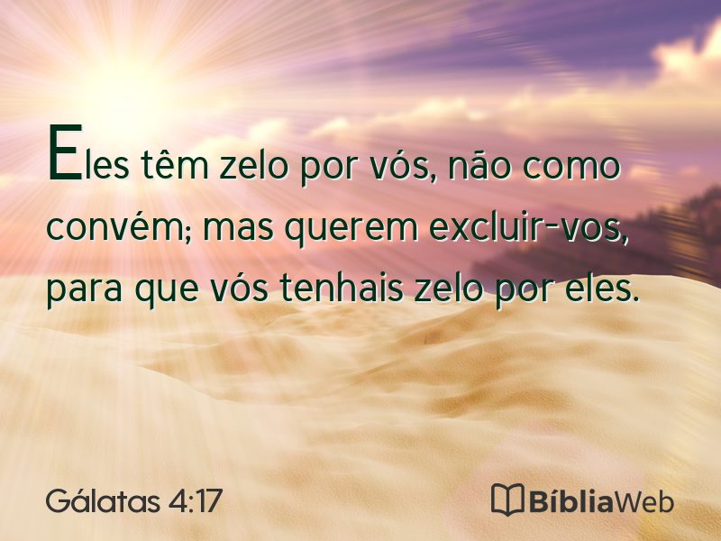 Gálatas 4:17 em imagem para compartilhar