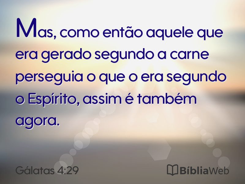 Gálatas 4:29 em imagem para compartilhar