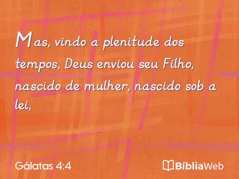 Gálatas 4:4 em imagem para compartilhar
