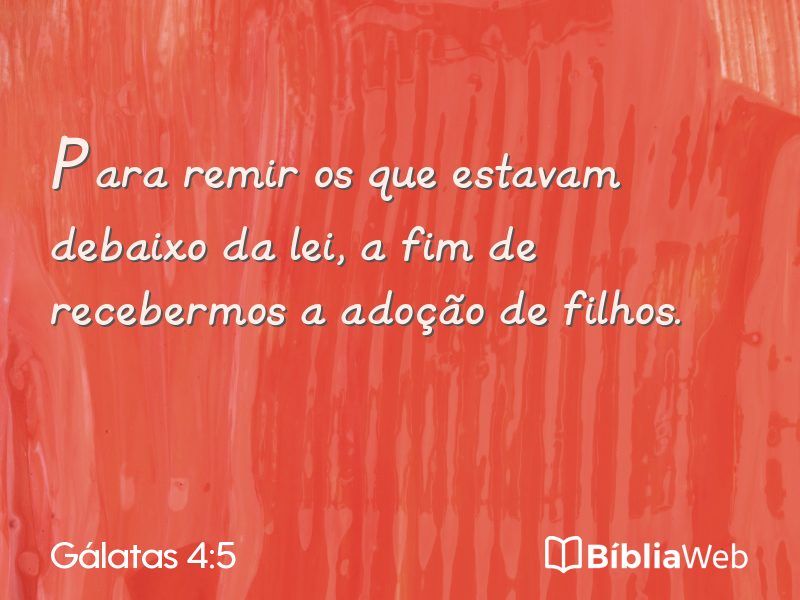 Gálatas 4:5 em imagem para compartilhar