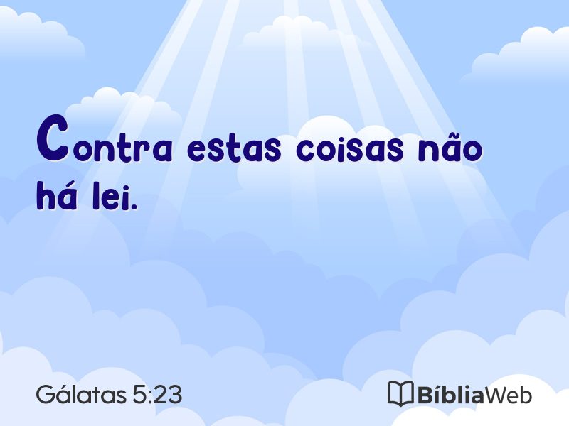 Gálatas 5:23 em imagem para compartilhar