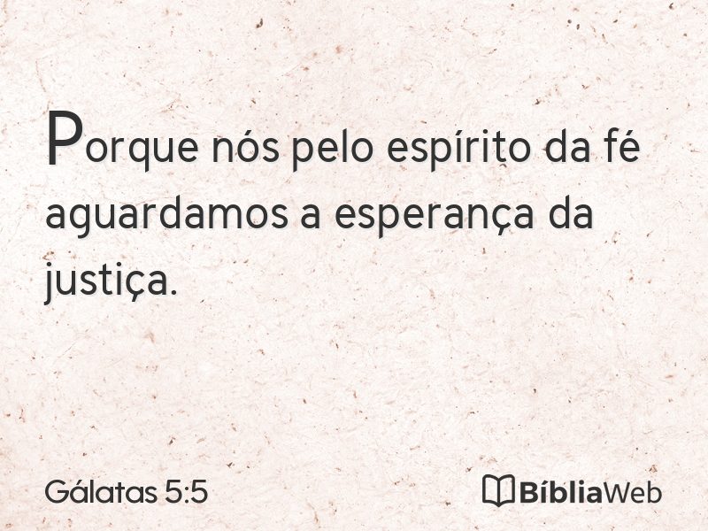 Gálatas 5:5 em imagem para compartilhar