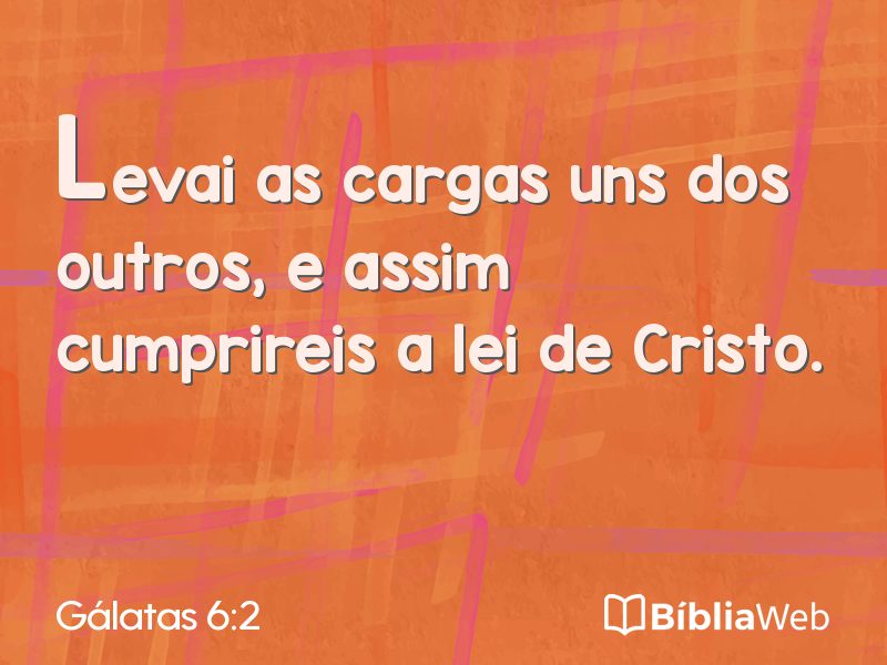 Gálatas 6:2 em imagem para compartilhar